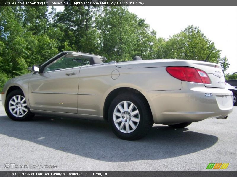 Light Sandstone Metallic / Dark Slate Gray 2009 Chrysler Sebring LX Convertible