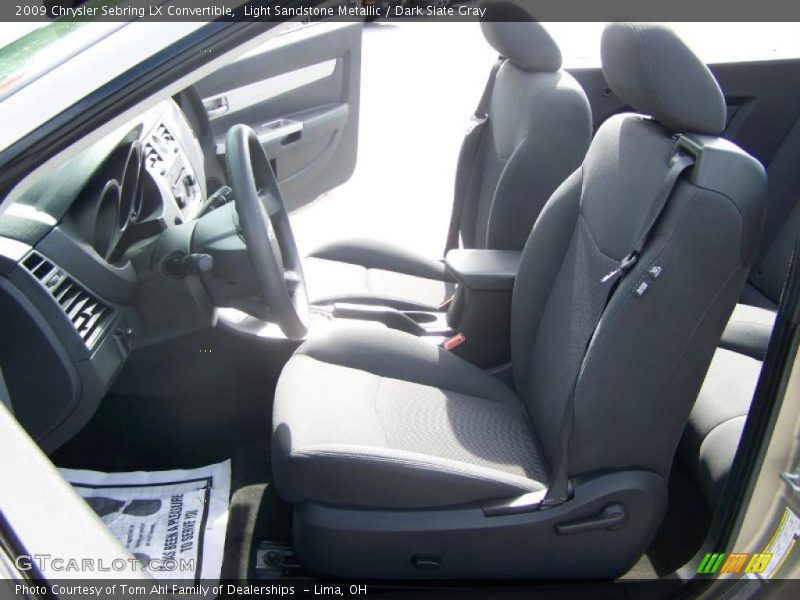 Light Sandstone Metallic / Dark Slate Gray 2009 Chrysler Sebring LX Convertible