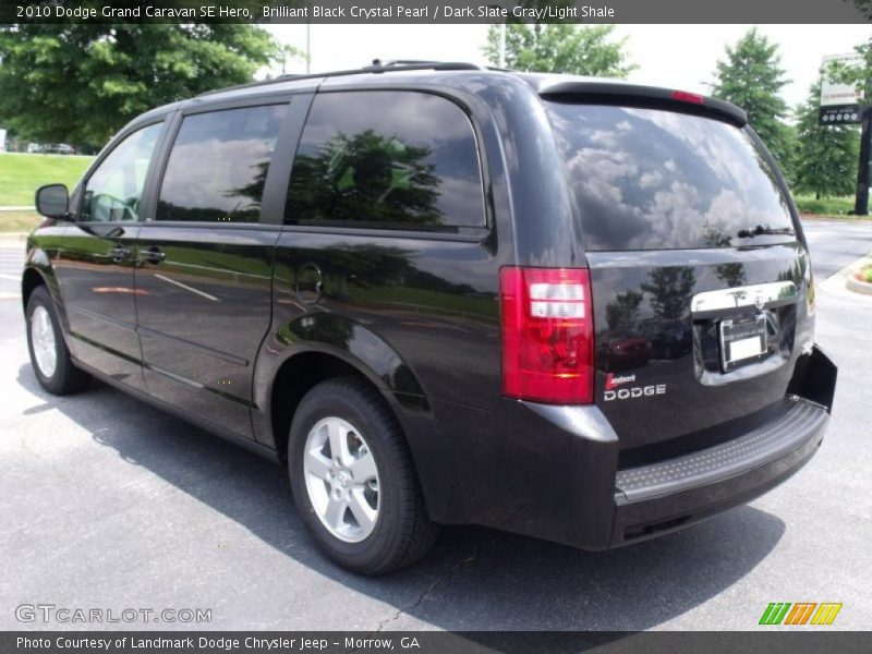 Brilliant Black Crystal Pearl / Dark Slate Gray/Light Shale 2010 Dodge Grand Caravan SE Hero