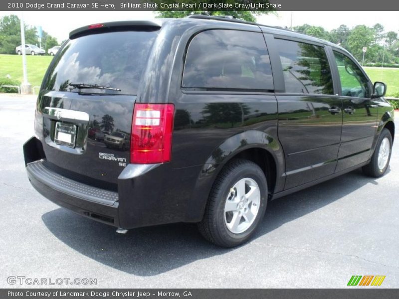 Brilliant Black Crystal Pearl / Dark Slate Gray/Light Shale 2010 Dodge Grand Caravan SE Hero