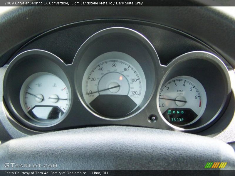 Light Sandstone Metallic / Dark Slate Gray 2009 Chrysler Sebring LX Convertible