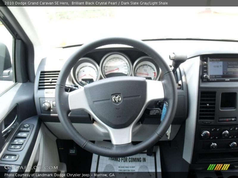 Brilliant Black Crystal Pearl / Dark Slate Gray/Light Shale 2010 Dodge Grand Caravan SE Hero