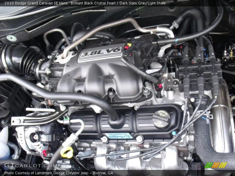 Brilliant Black Crystal Pearl / Dark Slate Gray/Light Shale 2010 Dodge Grand Caravan SE Hero