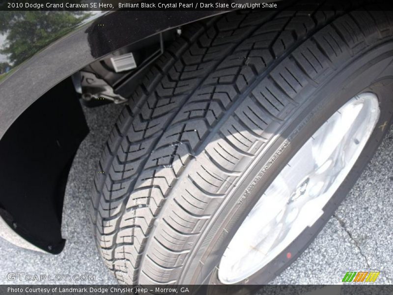 Brilliant Black Crystal Pearl / Dark Slate Gray/Light Shale 2010 Dodge Grand Caravan SE Hero