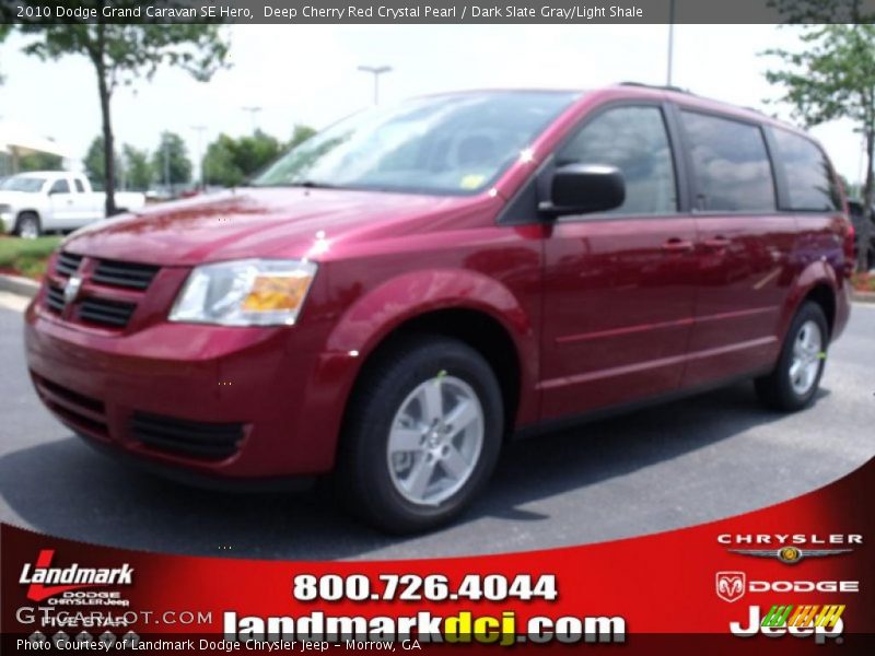 Deep Cherry Red Crystal Pearl / Dark Slate Gray/Light Shale 2010 Dodge Grand Caravan SE Hero