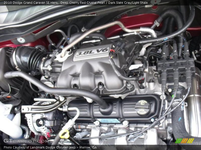 Deep Cherry Red Crystal Pearl / Dark Slate Gray/Light Shale 2010 Dodge Grand Caravan SE Hero