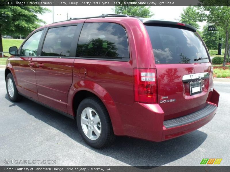 Deep Cherry Red Crystal Pearl / Medium Slate Gray/Light Shale 2010 Dodge Grand Caravan SE Hero