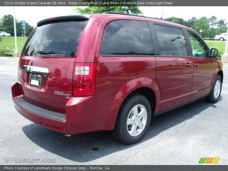 Deep Cherry Red Crystal Pearl / Medium Slate Gray/Light Shale 2010 Dodge Grand Caravan SE Hero