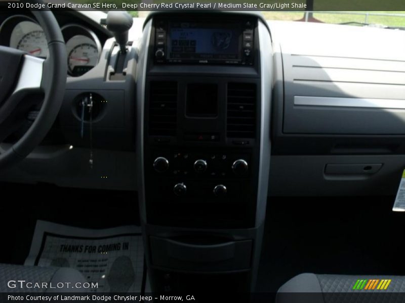 Deep Cherry Red Crystal Pearl / Medium Slate Gray/Light Shale 2010 Dodge Grand Caravan SE Hero