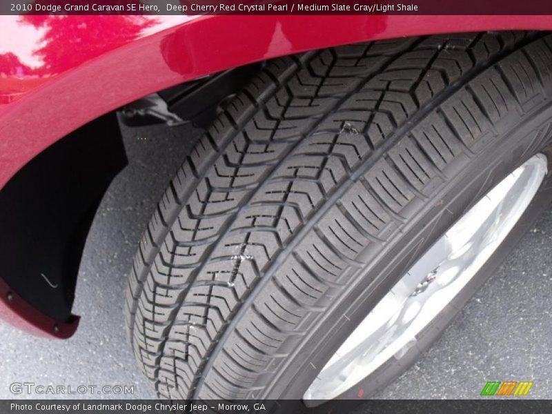 Deep Cherry Red Crystal Pearl / Medium Slate Gray/Light Shale 2010 Dodge Grand Caravan SE Hero