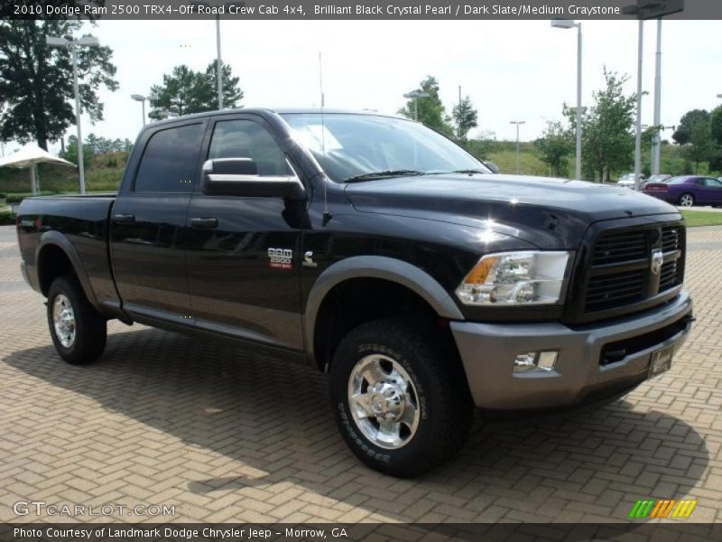 Brilliant Black Crystal Pearl / Dark Slate/Medium Graystone 2010 Dodge Ram 2500 TRX4-Off Road Crew Cab 4x4
