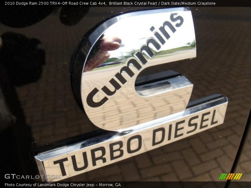 Brilliant Black Crystal Pearl / Dark Slate/Medium Graystone 2010 Dodge Ram 2500 TRX4-Off Road Crew Cab 4x4