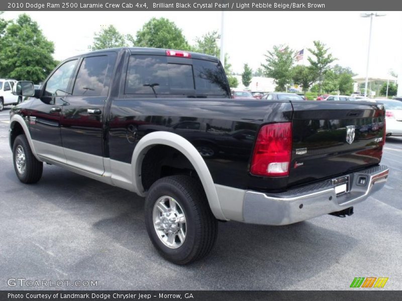 Brilliant Black Crystal Pearl / Light Pebble Beige/Bark Brown 2010 Dodge Ram 2500 Laramie Crew Cab 4x4