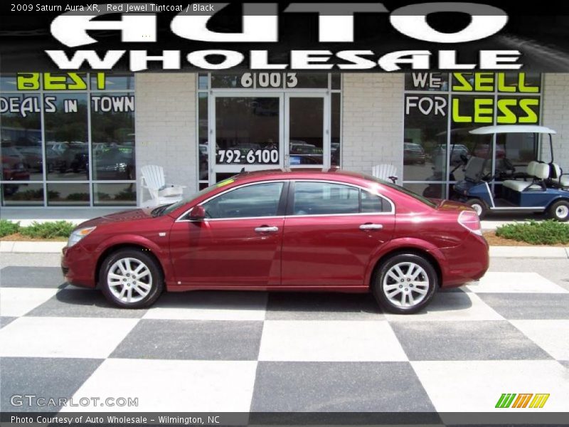 Red Jewel Tintcoat / Black 2009 Saturn Aura XR