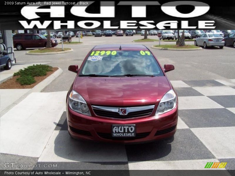 Red Jewel Tintcoat / Black 2009 Saturn Aura XR