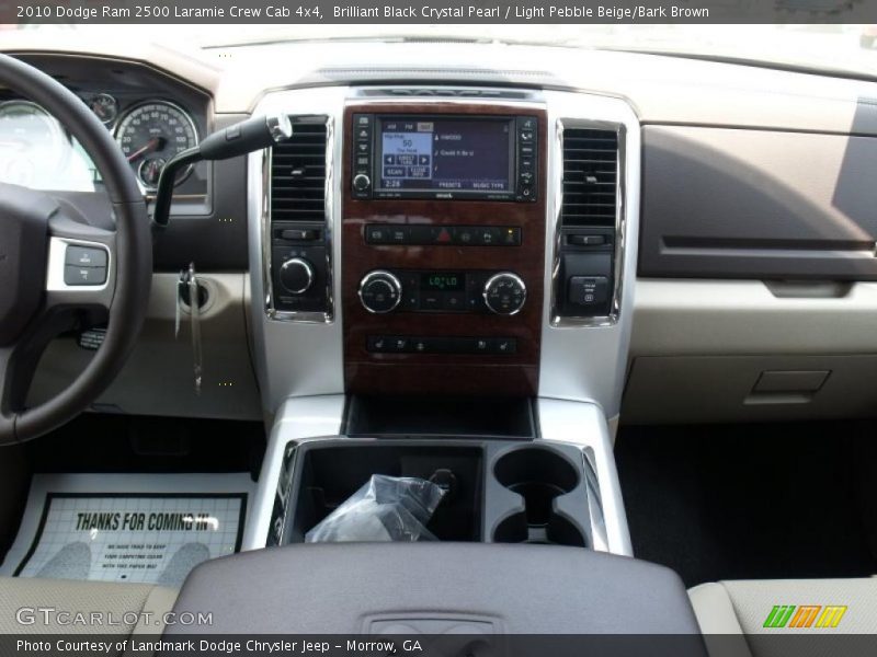 Brilliant Black Crystal Pearl / Light Pebble Beige/Bark Brown 2010 Dodge Ram 2500 Laramie Crew Cab 4x4