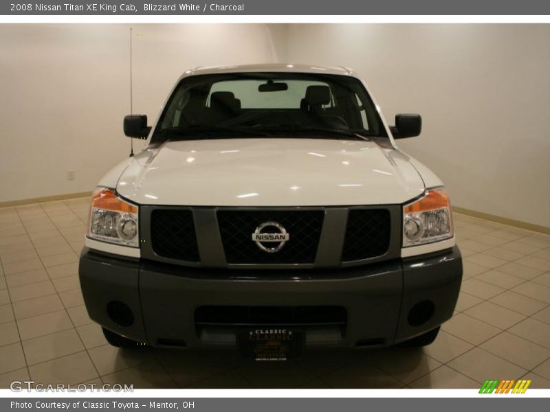 Blizzard White / Charcoal 2008 Nissan Titan XE King Cab