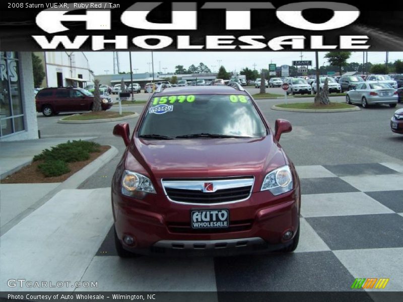 Ruby Red / Tan 2008 Saturn VUE XR