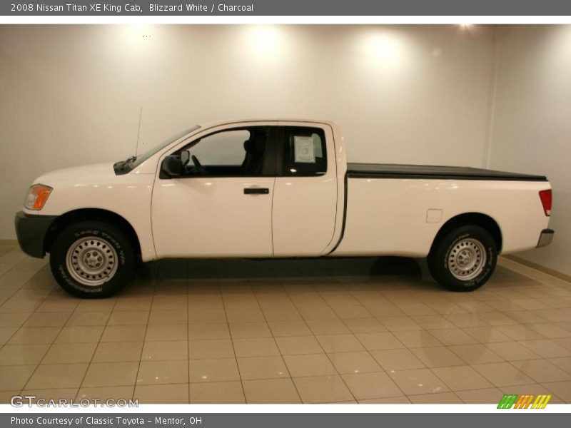 Blizzard White / Charcoal 2008 Nissan Titan XE King Cab