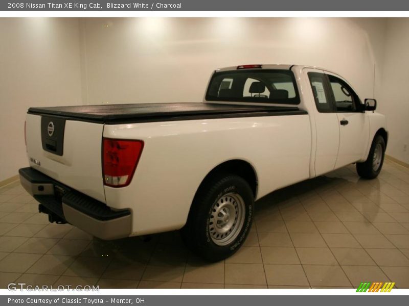 Blizzard White / Charcoal 2008 Nissan Titan XE King Cab