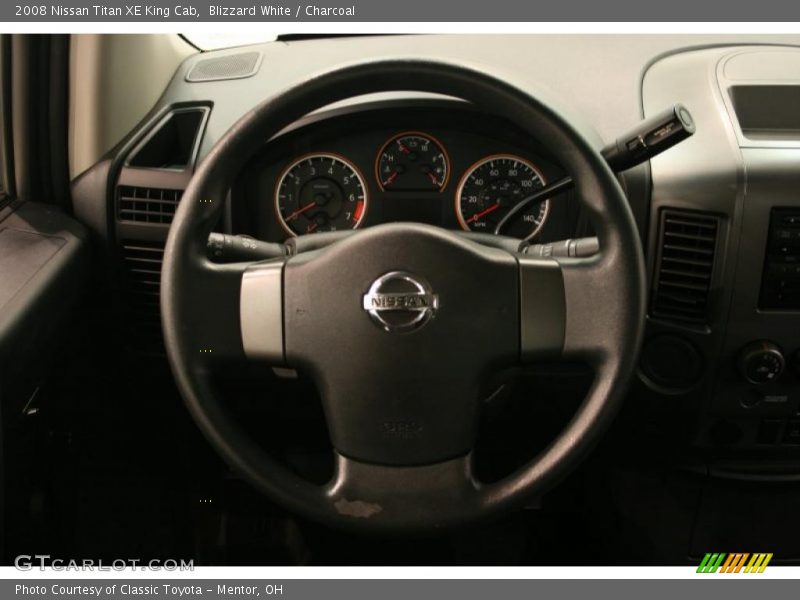 Blizzard White / Charcoal 2008 Nissan Titan XE King Cab