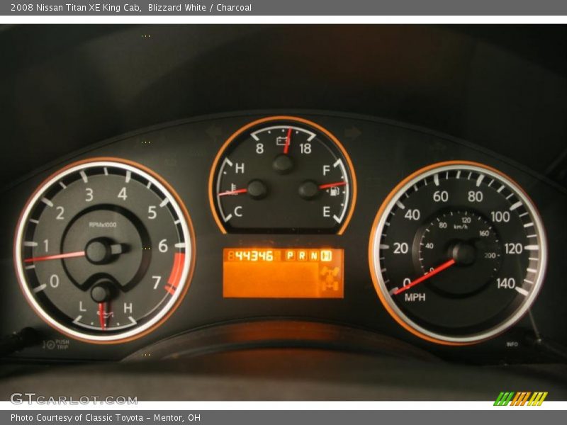 Blizzard White / Charcoal 2008 Nissan Titan XE King Cab