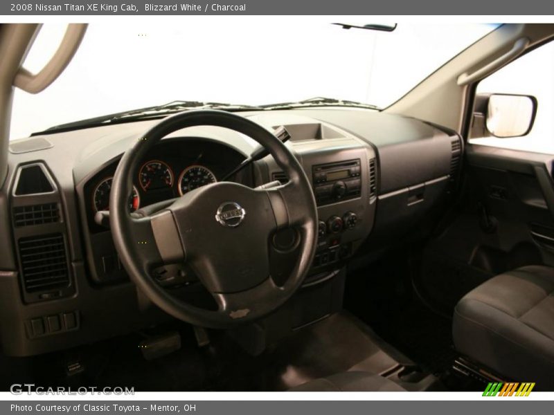 Blizzard White / Charcoal 2008 Nissan Titan XE King Cab