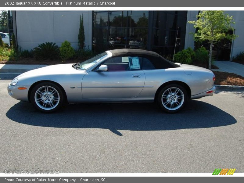 Platinum Metallic / Charcoal 2002 Jaguar XK XK8 Convertible