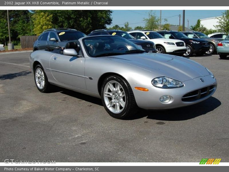 Platinum Metallic / Charcoal 2002 Jaguar XK XK8 Convertible