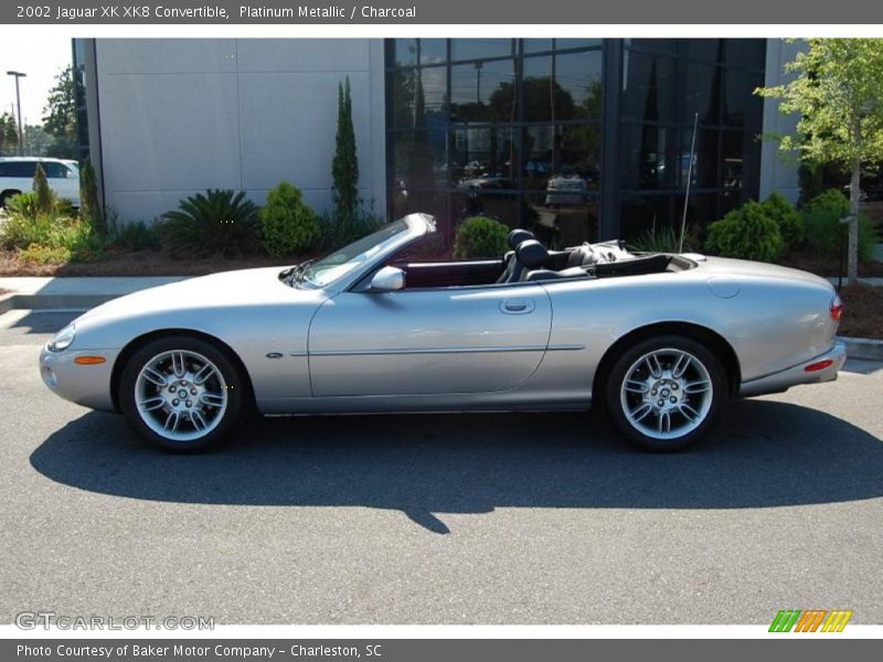 Platinum Metallic / Charcoal 2002 Jaguar XK XK8 Convertible