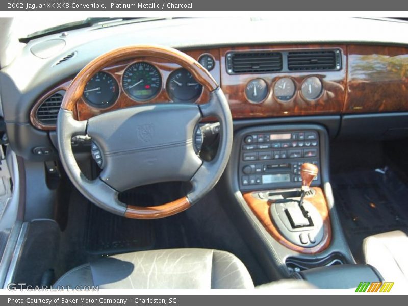 Platinum Metallic / Charcoal 2002 Jaguar XK XK8 Convertible