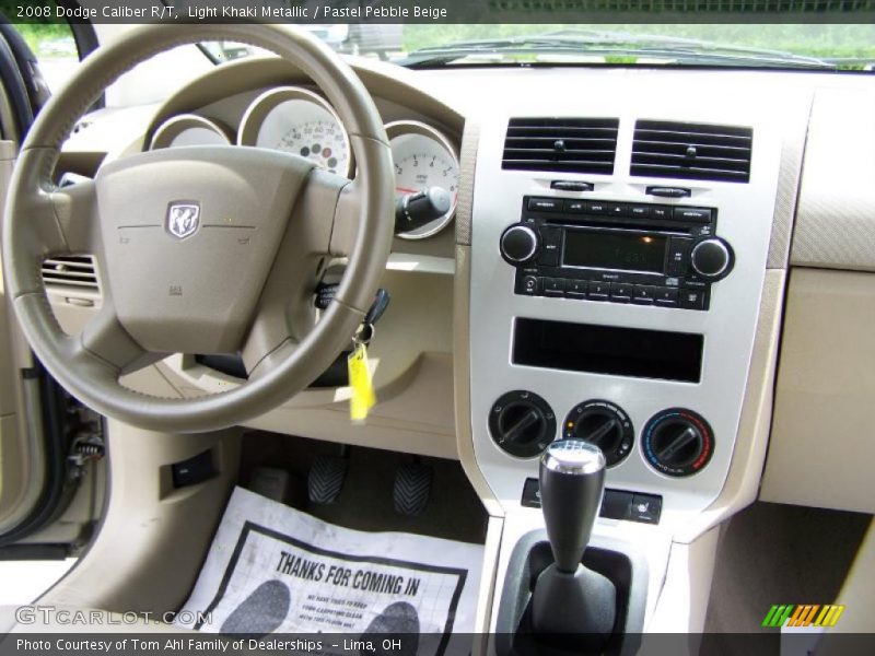 Light Khaki Metallic / Pastel Pebble Beige 2008 Dodge Caliber R/T
