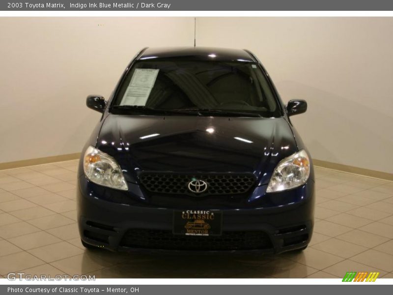 Indigo Ink Blue Metallic / Dark Gray 2003 Toyota Matrix