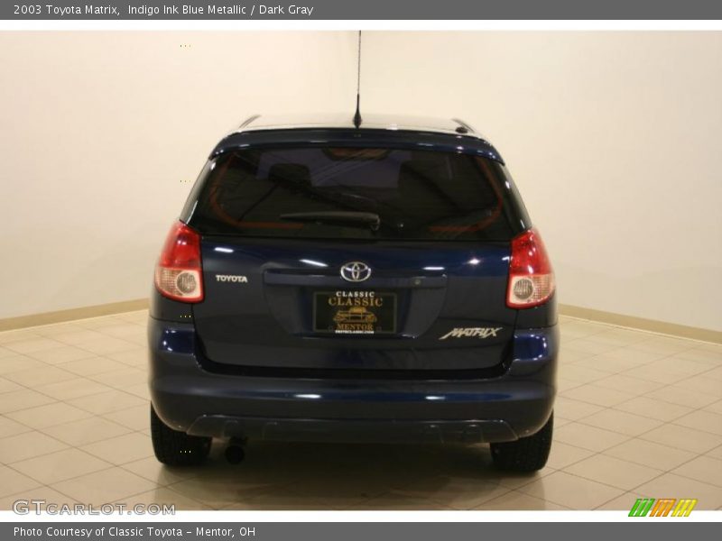 Indigo Ink Blue Metallic / Dark Gray 2003 Toyota Matrix