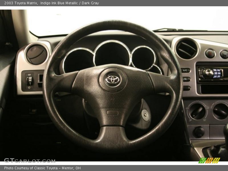 Indigo Ink Blue Metallic / Dark Gray 2003 Toyota Matrix