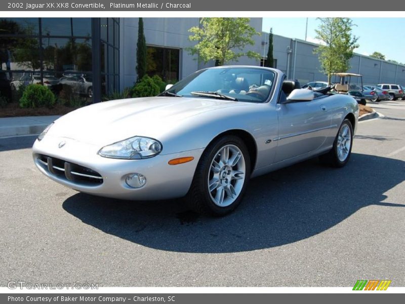 Platinum Metallic / Charcoal 2002 Jaguar XK XK8 Convertible
