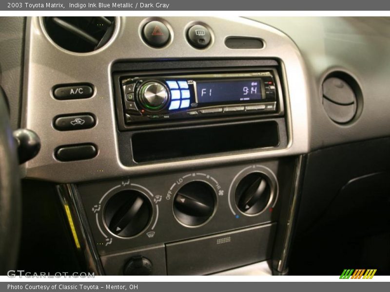 Indigo Ink Blue Metallic / Dark Gray 2003 Toyota Matrix