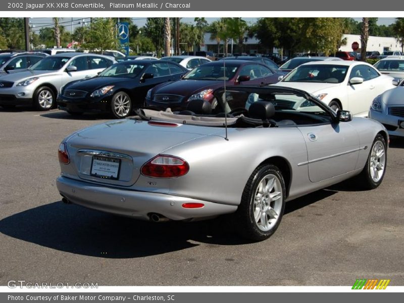 Platinum Metallic / Charcoal 2002 Jaguar XK XK8 Convertible