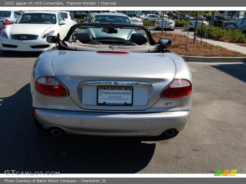 Platinum Metallic / Charcoal 2002 Jaguar XK XK8 Convertible