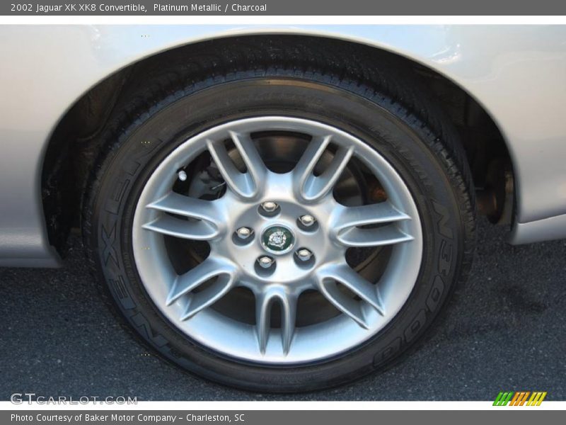 Platinum Metallic / Charcoal 2002 Jaguar XK XK8 Convertible
