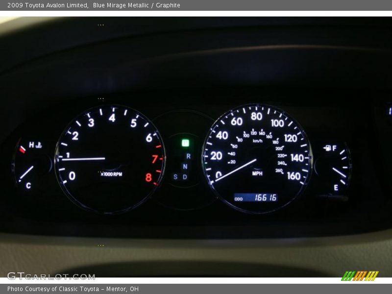 Blue Mirage Metallic / Graphite 2009 Toyota Avalon Limited