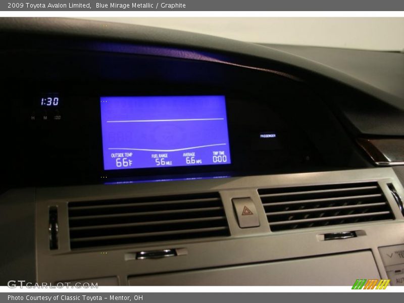 Blue Mirage Metallic / Graphite 2009 Toyota Avalon Limited