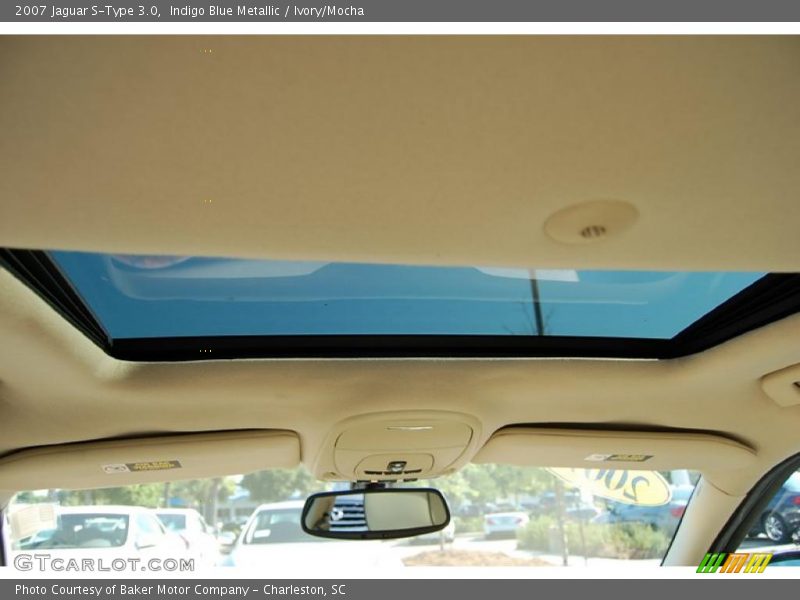 Indigo Blue Metallic / Ivory/Mocha 2007 Jaguar S-Type 3.0