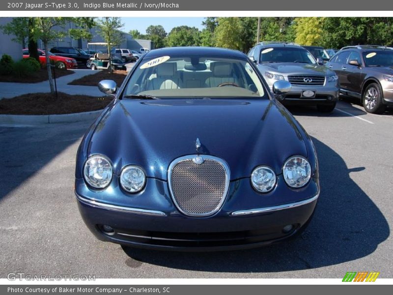 Indigo Blue Metallic / Ivory/Mocha 2007 Jaguar S-Type 3.0