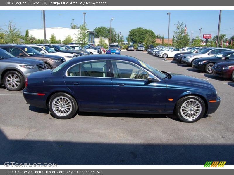 Indigo Blue Metallic / Ivory/Mocha 2007 Jaguar S-Type 3.0