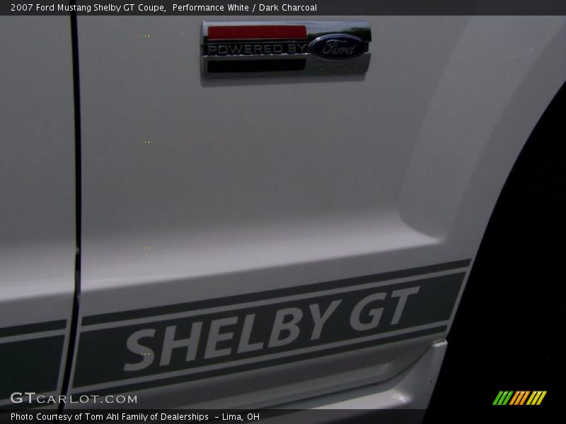 Performance White / Dark Charcoal 2007 Ford Mustang Shelby GT Coupe