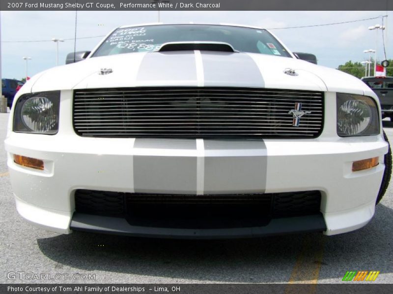 Performance White / Dark Charcoal 2007 Ford Mustang Shelby GT Coupe
