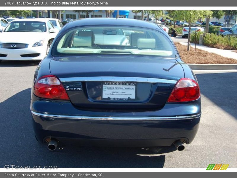 Indigo Blue Metallic / Ivory/Mocha 2007 Jaguar S-Type 3.0