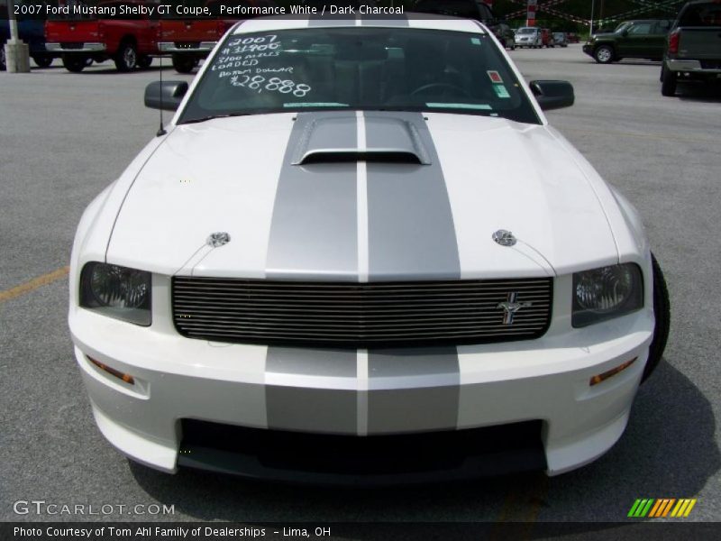 Performance White / Dark Charcoal 2007 Ford Mustang Shelby GT Coupe