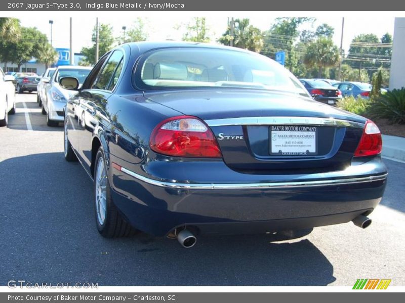 Indigo Blue Metallic / Ivory/Mocha 2007 Jaguar S-Type 3.0